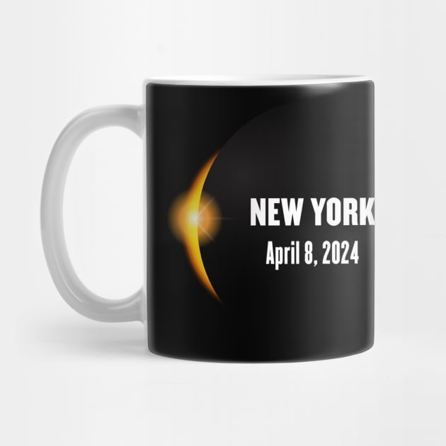 Total Solar Eclipse New York 2024 by Rocky Ro Designs